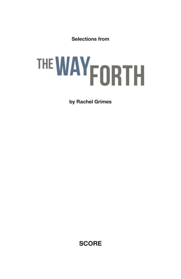 The Way Forth - Selections for Full Orchestra