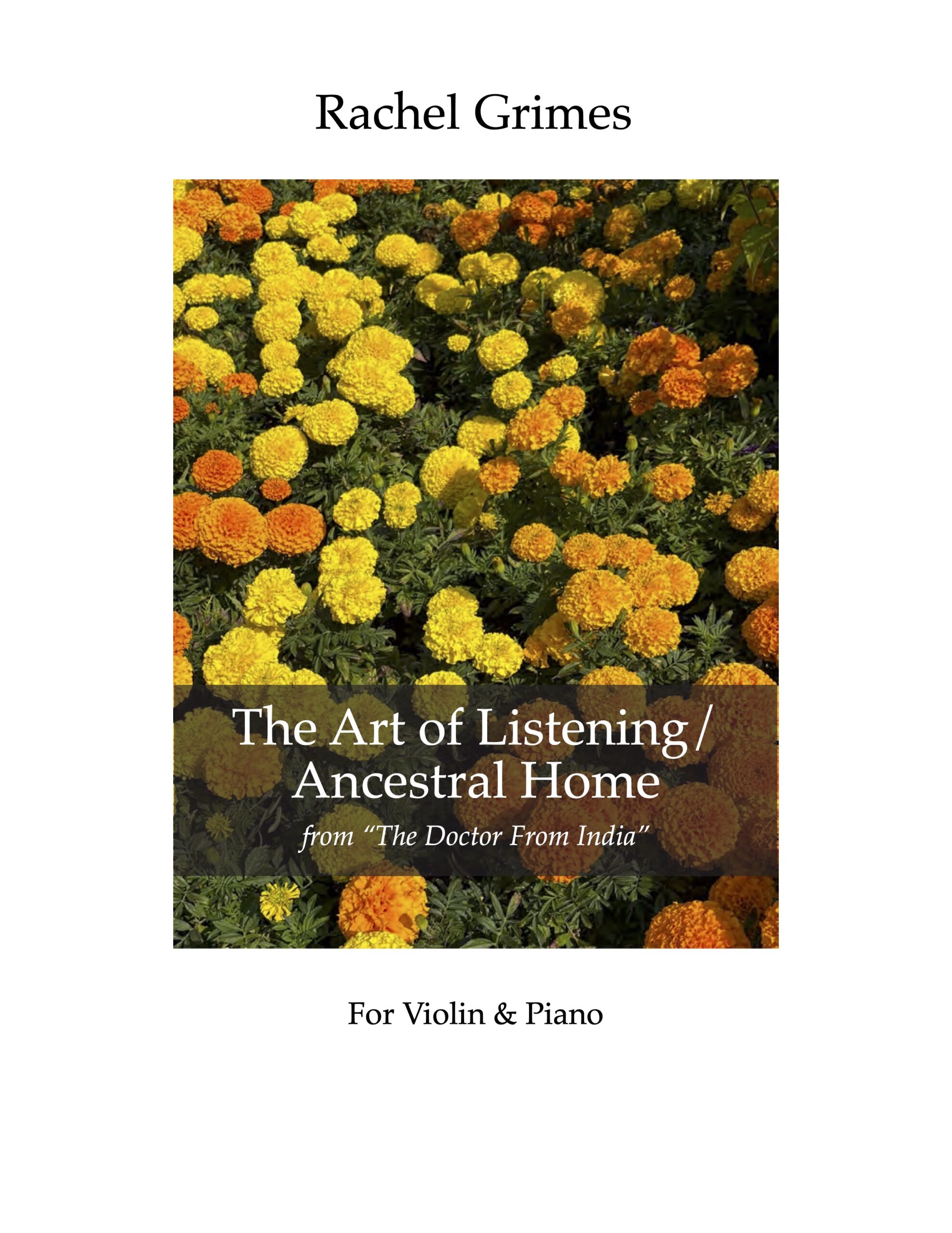 Doctor From India:  The Art of Listening:  For Violin + Piano - PDF Score + Parts