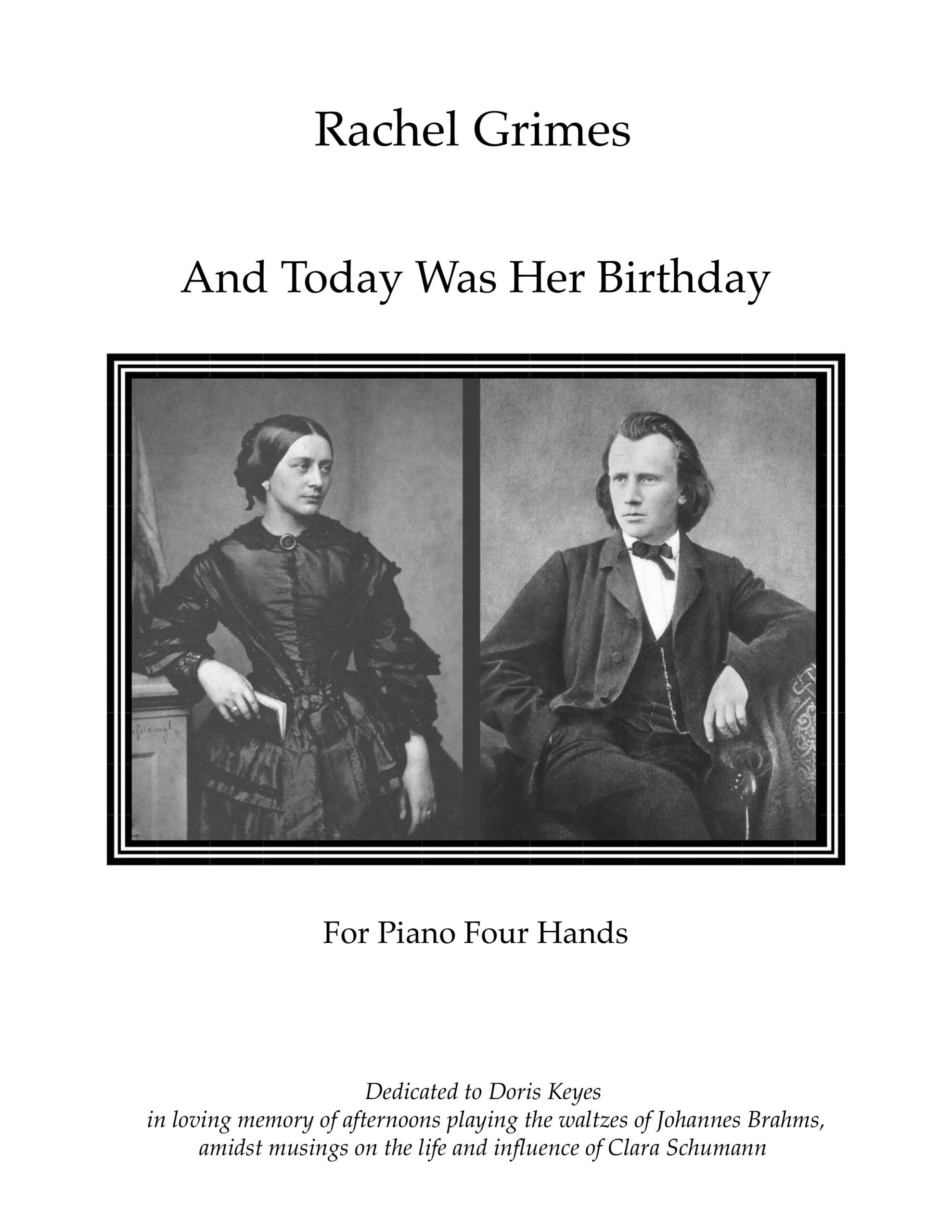 And Today Was Her Birthday: for Piano Four Hands - PDF