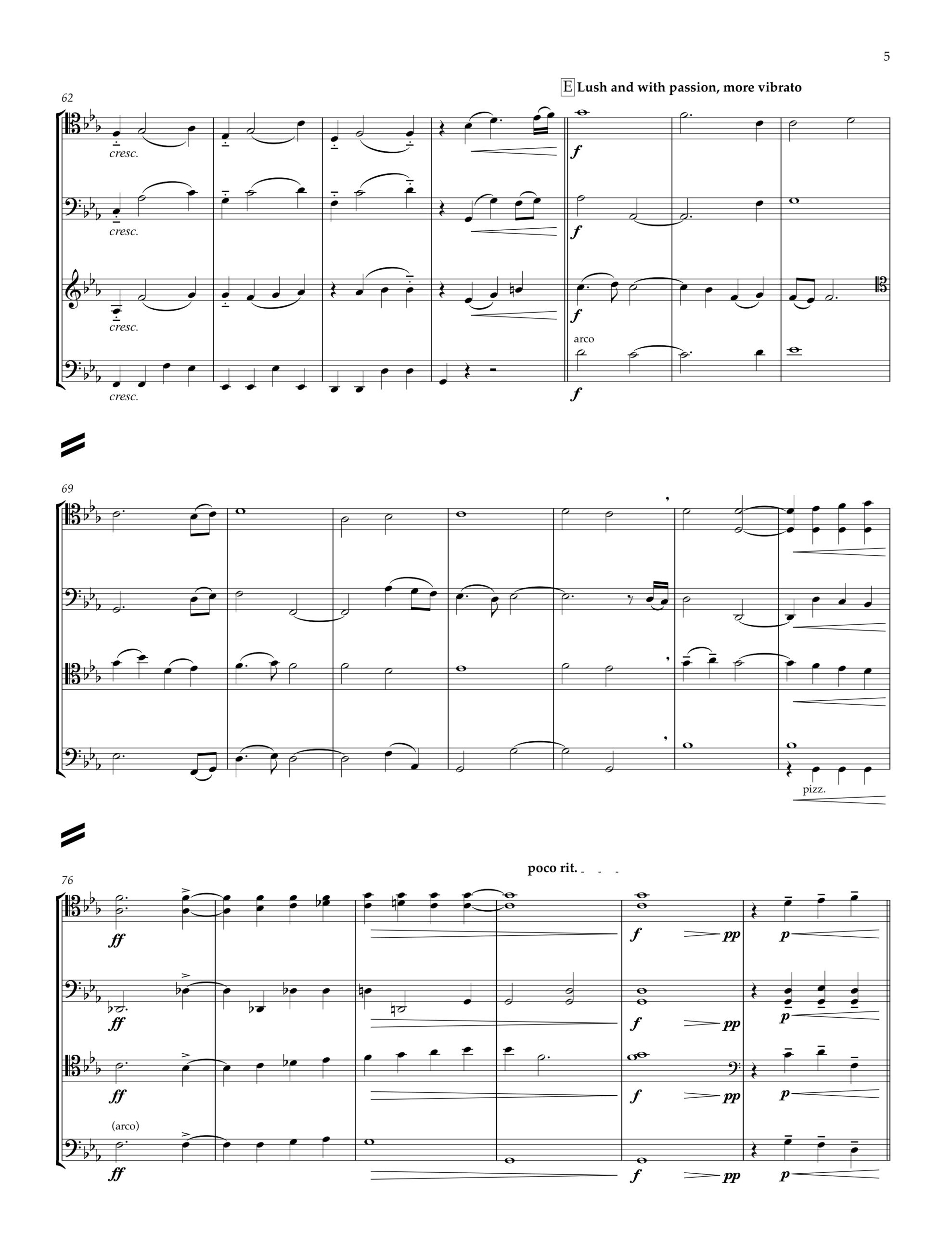 For the Next Time: for Cello Quartet - PDF Score + Parts - Image 3
