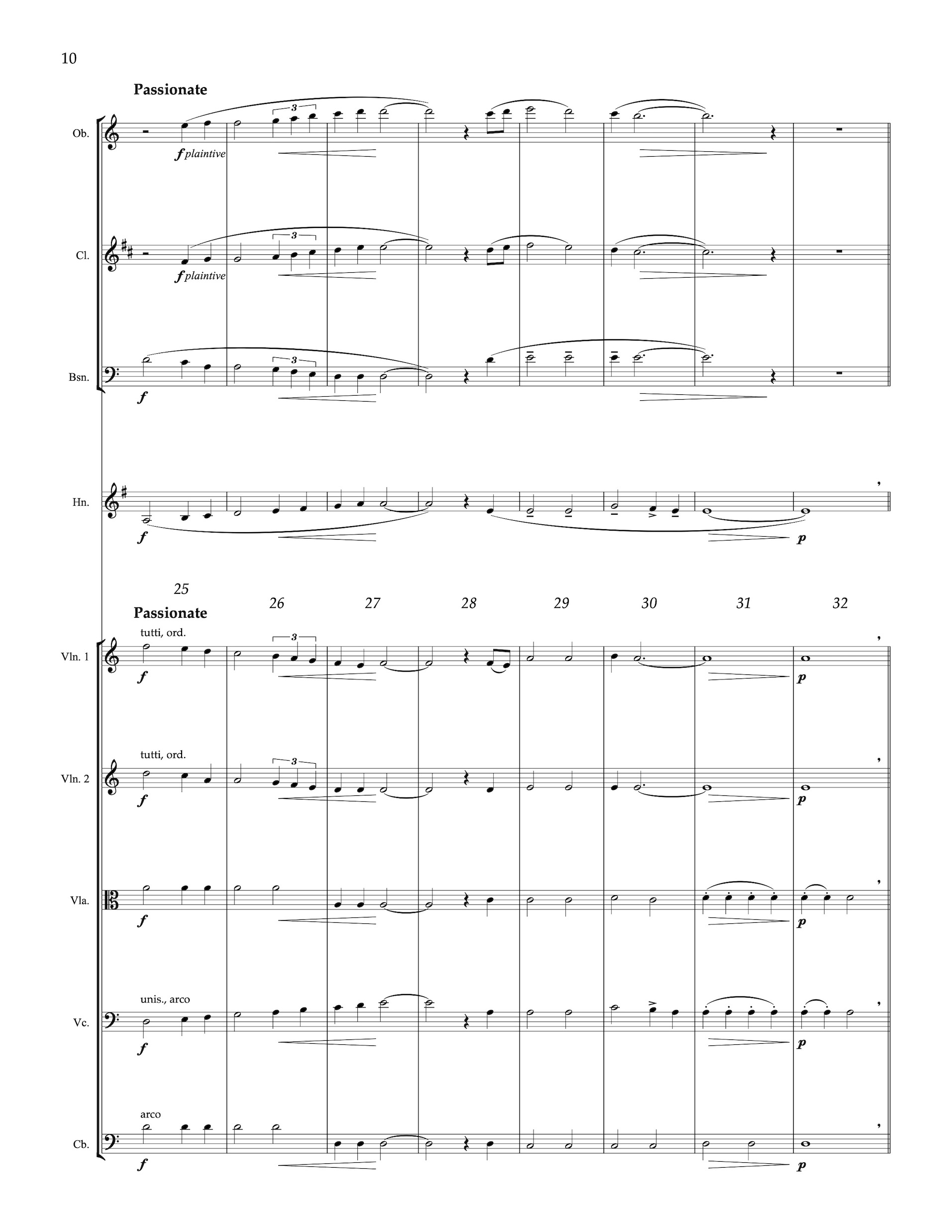 Memories Flickering: Suite from The Blue Hour for Oboe, Clarinet, Bassoon, Horn, & Strings - PDF Score + Parts - Image 2